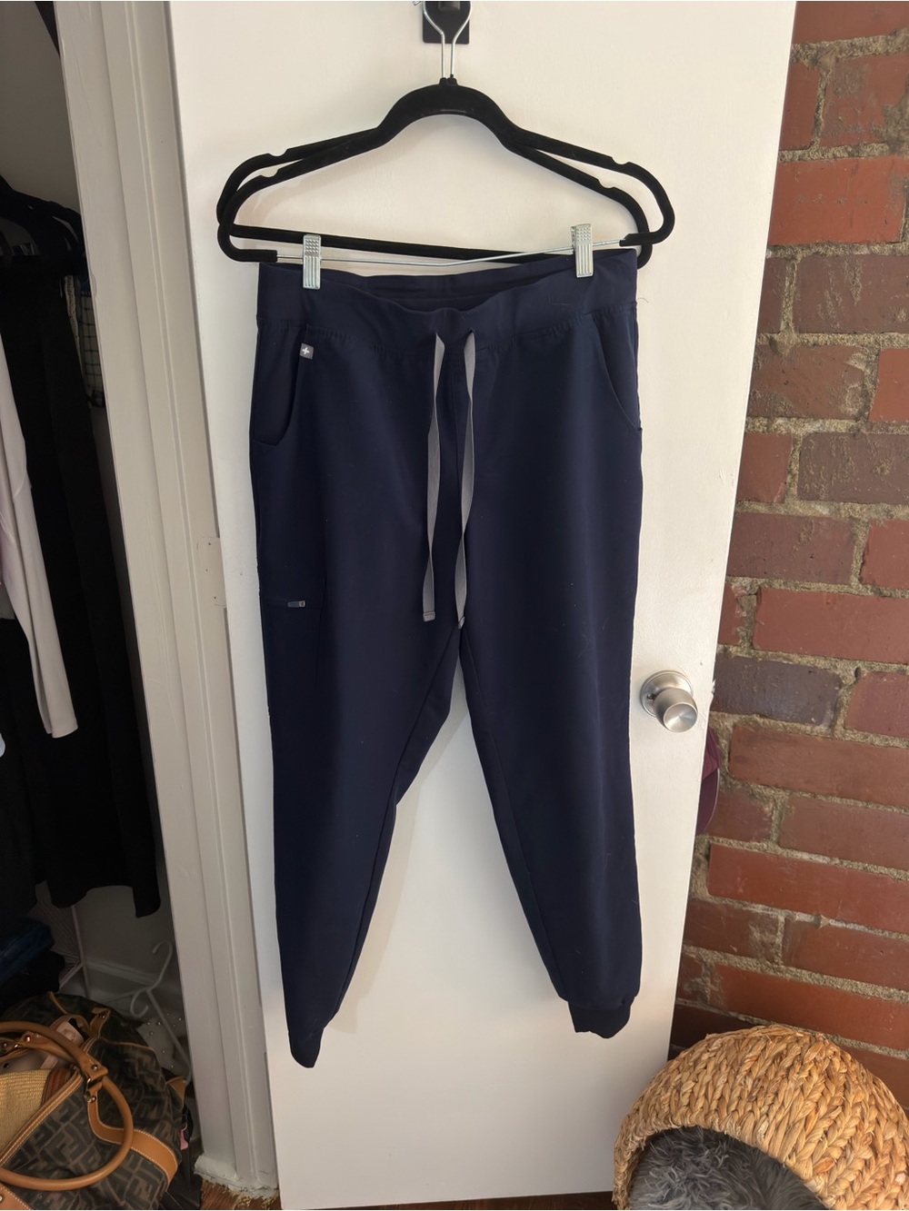 Figs Navy Drawstring Women's Jogger Pants